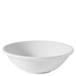 White china dessert bowl