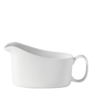 Small white china gravy boat