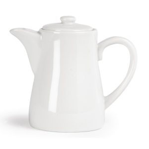 White china coffee pot