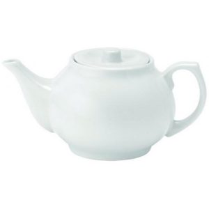 Large white china tea pot