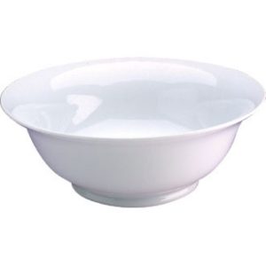 White china vegetable/salad serving bowl