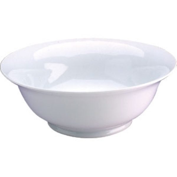 White china vegetable/salad serving bowl