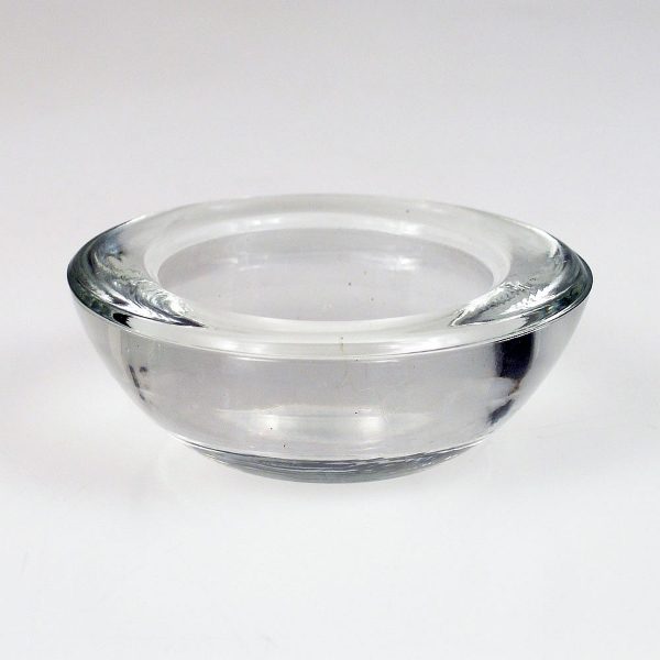 Round Clear Glass Tea Light Holder