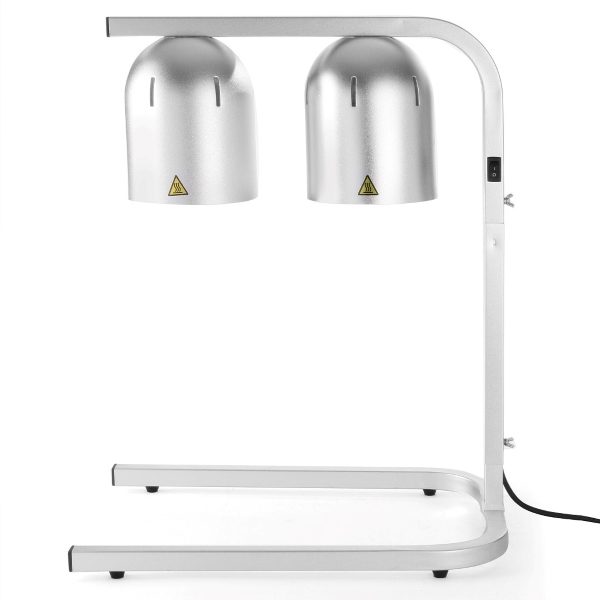 Two lamp infrared tabletop warming lamp