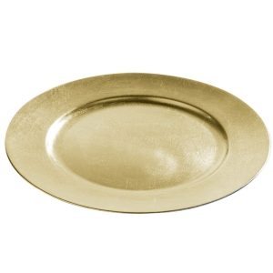 Round Gold Charger Plate