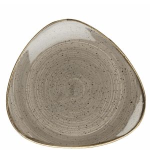 Stonecast Peppercorn Grey Lotus Platter 12"