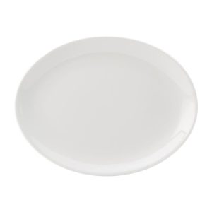 Classic White Oval Serving Plate 12"