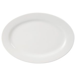 Classic White Oval Serving Plate 20"