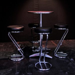 Silver Cocktail Table
