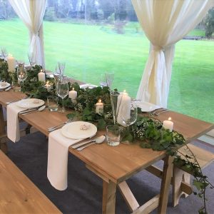 6 x 2'9" Rustic Trestle Table