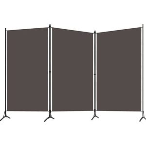 3- Panel Room Divider Anthracite 260x180 cm